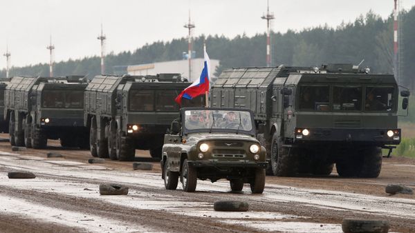 Репетиция торжественного парада ко Дню Независимости Белоруссии