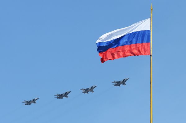 Генеральная репетиция военного парада в ознаменование 70-летия Победы в Великой Отечественной войне 1941-1945 годов