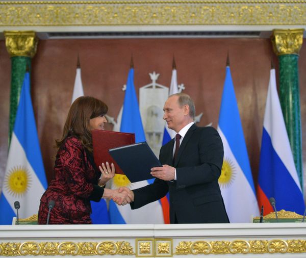 Встреча президента РФ В.Путина с президентом Аргентины К.Фернандес де Киршнер