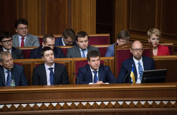 Заседание Верховной рады Украины в Киеве