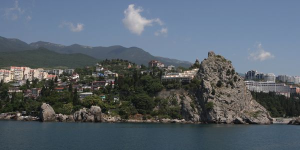 Гурзуф на южном берегу Крыма