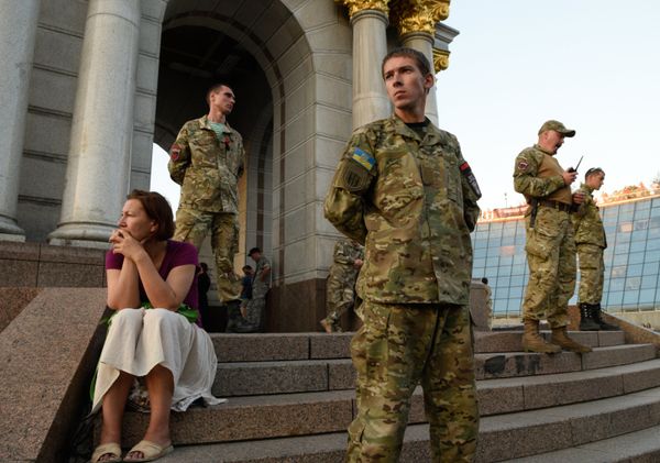 Народное вече организации Правый сектор в Киеве