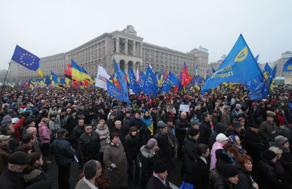 Митинг За европейскую Украину в Киеве