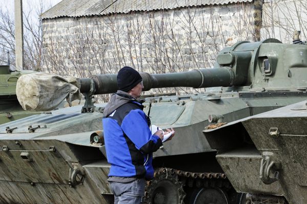 ОБСЕ проконтролировало места отвода артиллерии в Донецкой области