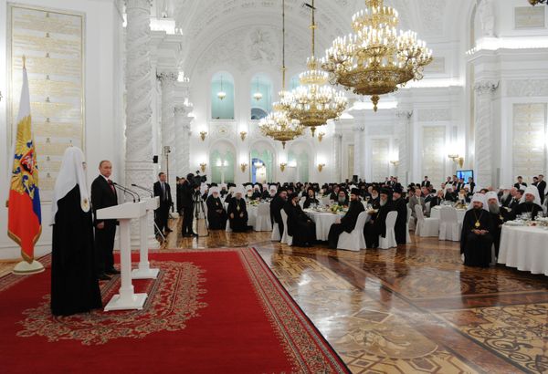 Приём по случаю тысячелетия преставления святого равноапостольного князя Владимира Приём по случаю тысячелетия преставления святого равноапостольного князя Владимира