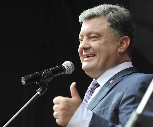 Кандидат в президенты Украины Петр Порошенко