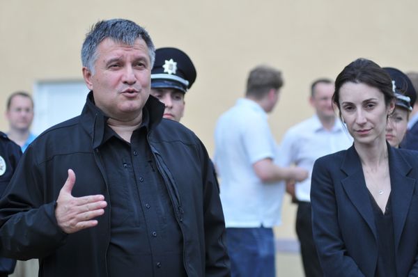 Министр внутренних дел Украины А.Аваков посетил центр подготовки патрульных полицейских во Львове