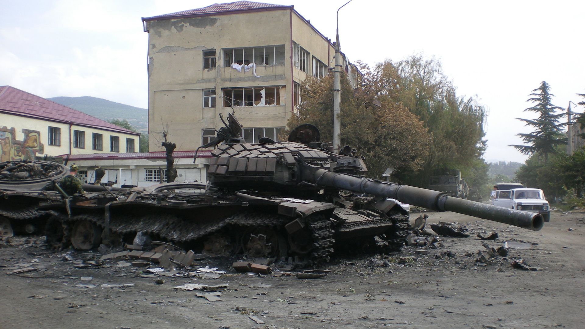 Разрушения в Цхинвали - РИА Новости, 1920, 09.08.2015