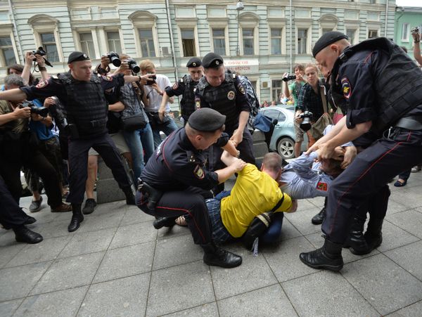 Акция ЛГБТ-движения в Москве