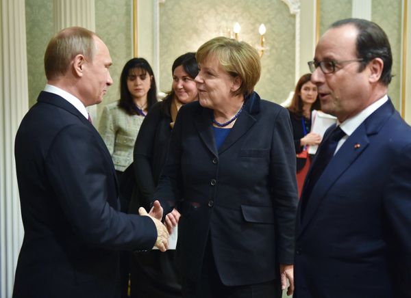 Переговоры лидеров России, Германии, Франции и Украины в Минске
