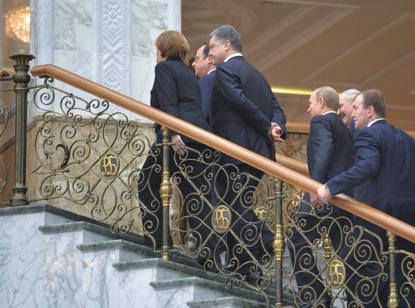 Переговоры лидеров России, Германии, Франции и Украины в Минске Переговоры лидеров России, Германии, Франции и Украины в Минске