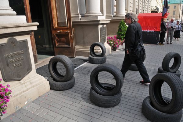 Пикет Правого сектора во Львове Пикет Правого сектора во Львове