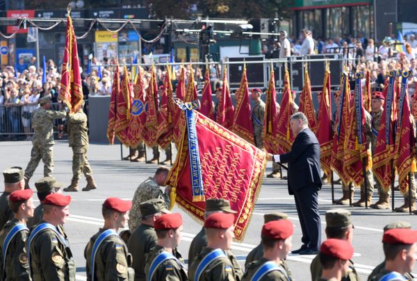 Марш в честь Дня Независисмости в Киеве