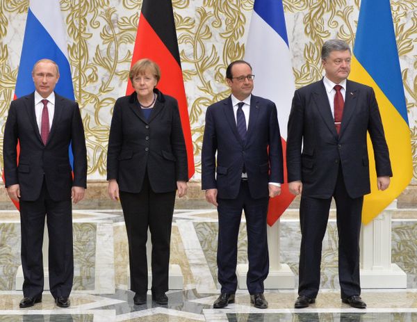 Переговоры лидеров России, Германии, Франции и Украины в Минске
