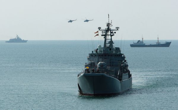 Военные учения ВС Украины Морской узел-2008 в Крыму