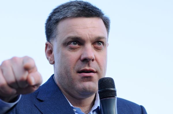 Пресс-конференция О.Тягнибока в Киеве