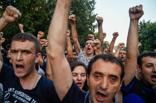 Акция протеста в Ереване