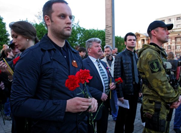 Акция памяти погибших в Одессе 2 мая 2014 года состоялась в Донецке