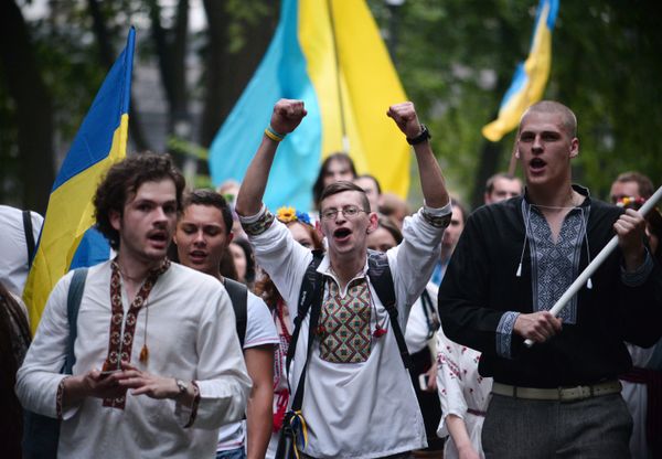 Парад вышиванок в Киеве