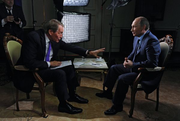 Президент РФ В.Путин дал интервью американскому журналисту для телеканалов CBS и PBS