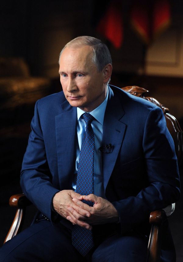 Президент РФ В.Путин дал интервью американскому журналисту для телеканалов CBS и PBS