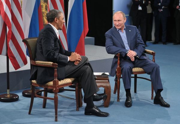 В.Путин встретился с Б.Обамой в рамках саммита G8