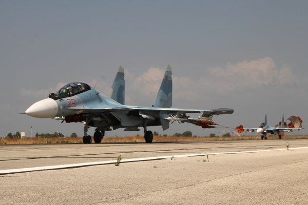 Российская боевая авиация на аэродроме Хмеймим в Сирии