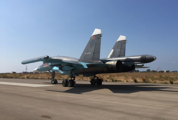 Российская боевая авиагруппа на аэродроме Хмеймим в Сирии Российская боевая авиагруппа на аэродроме Хмеймим в Сирии