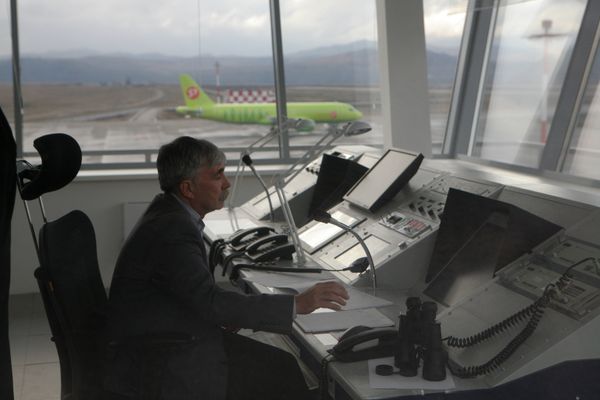 Первый рейс аэробуса А-320 в аэропорт Горно-Алтайска