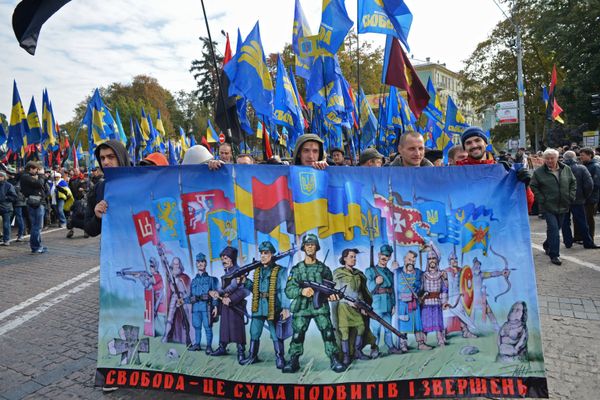 Акции в украинских городах в День защитника Украины