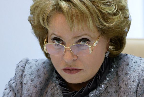 Заседание Совета федерации РФ