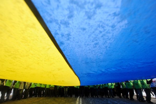 Празднование Дня соборности и свободы в Киеве