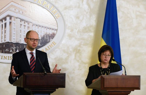 Встреча премьер-министра Украины А. Яценюка с министром финансов США Д. Лью