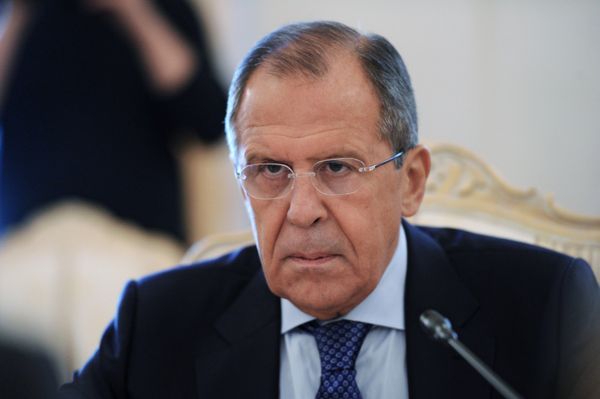 Встреча глав МИД РФ и Лаосской Народно-Демократической Республики С.Лаврова с Т.Сисулитом