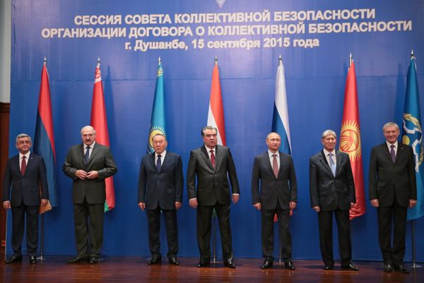 Рабочий визит президента РФ В.Путина в Таджикистан для участия в саммите ОДКБ