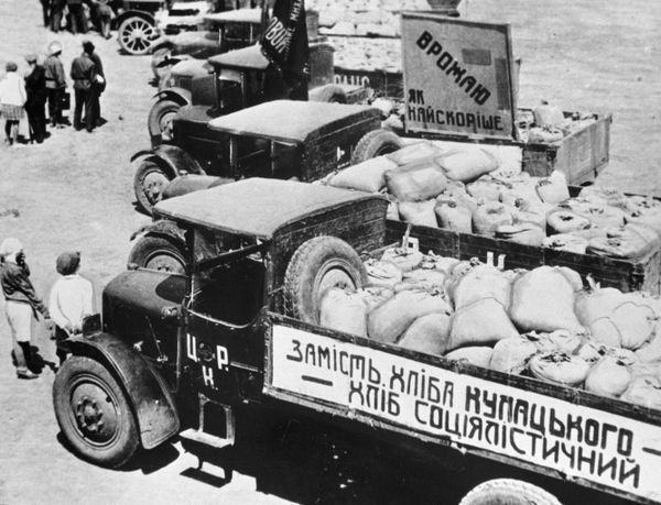 Грузовики с зерном Грузовики с зерном