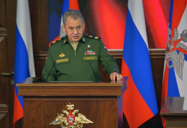Президент РФ В.Путин принял участие в расширенном заседании коллегии Минобороны РФ
