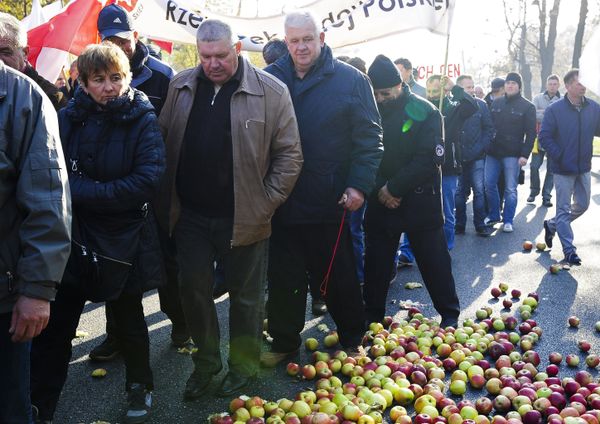 Акция протеста фермеров и садоводов Польши прошла в Варшаве