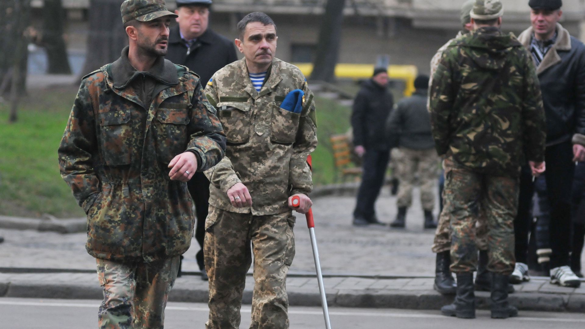 Акция протеста украинских военных во Львове Акция протеста украинских военных во Львове - РИА Новости, 1920, 24.06.2022
