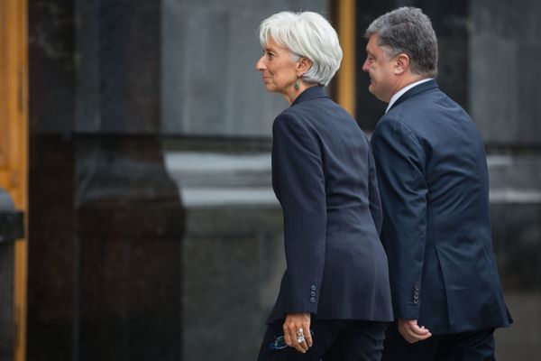 Встреча президента Украины П.Порошенко с директором-распорядителем МВФ К. Лагард Встреча президента Украины П.Порошенко с директором-распорядителем МВФ К. Лагард