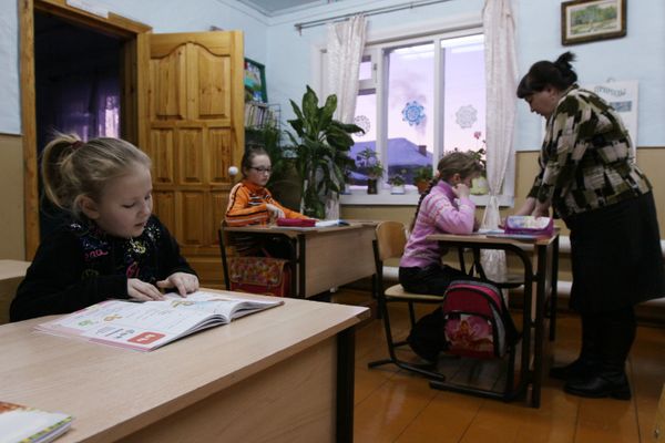Деревня Бобровка в Омской области