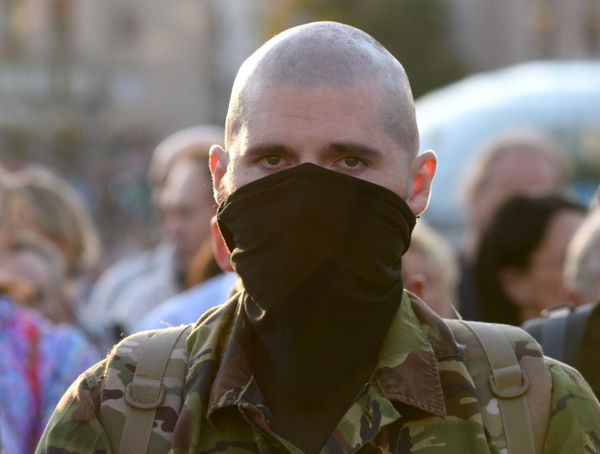 Народное вече организации Правый сектор в Киеве