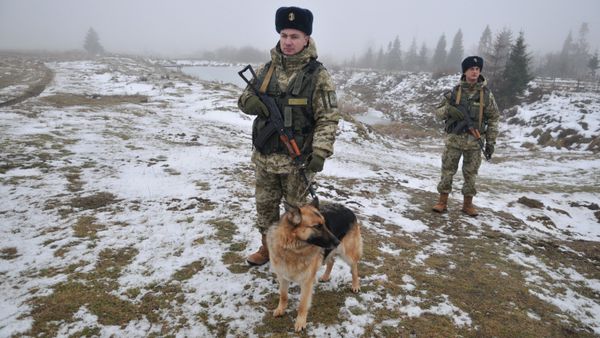 Украинская пограничная застава Сянки в Львовской области