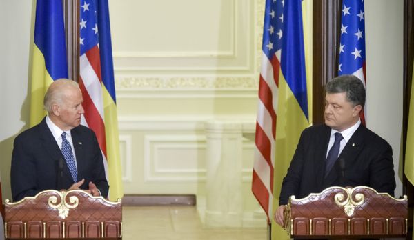 Встреча президента Украины П.Порошенко и вице-президента США Д.Байдена