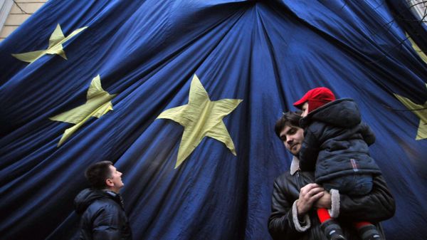 Митинг за евроинтеграцию Украины во Львове