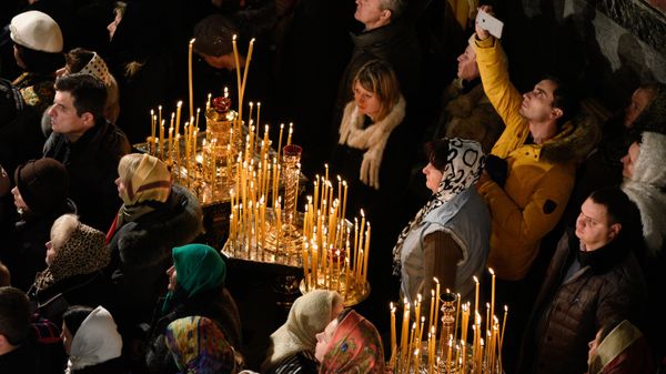 Празднование Рождества Христова в Киево-Печерской лавре