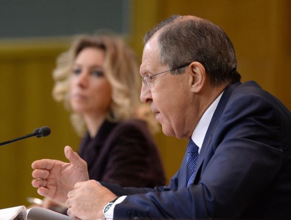 Пресс-конференция министра иностранных дел РФ С. Лаврова по итогам 2015 года
