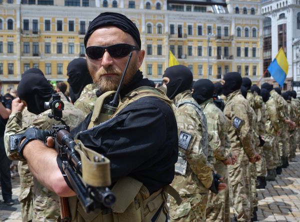 Присяга батальона Азов в Киеве Присяга батальона Азов в Киеве