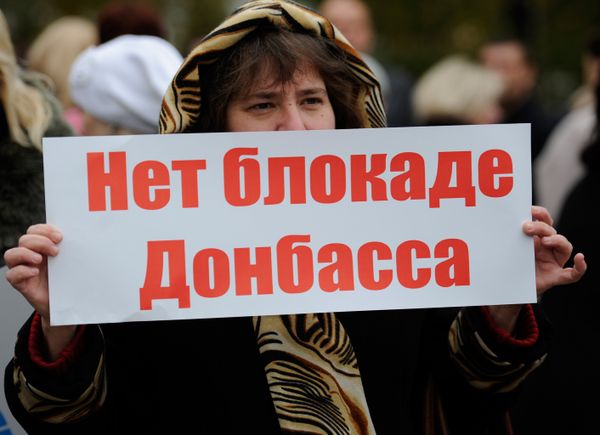 Митинг в Донецке в День ООН