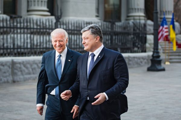Встреча президента Украины П.Порошенко и вице-президента США Д.Байдена